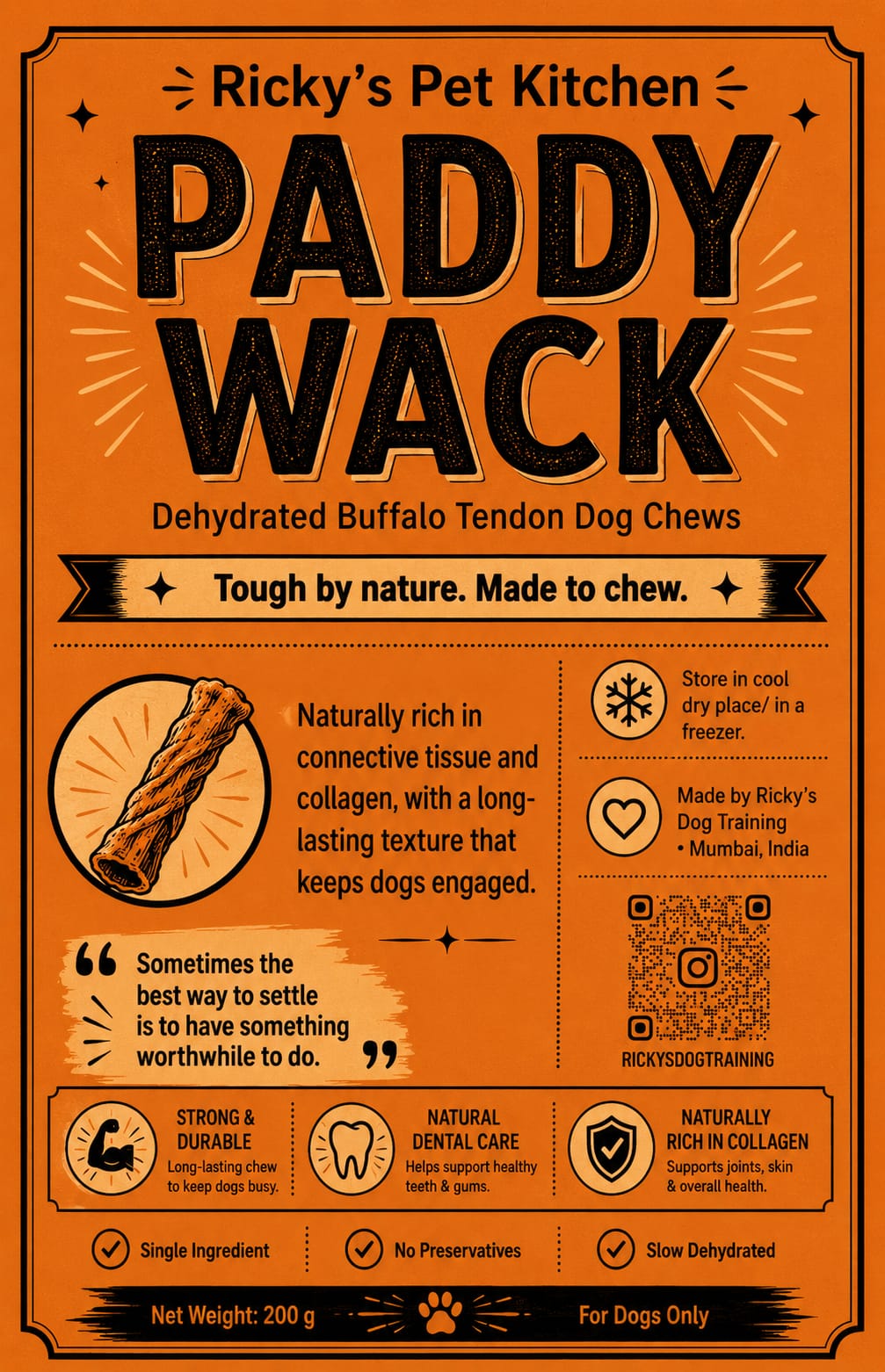 Buff tendon label